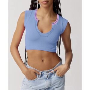 Urban Outfitters Out From Under Go For Gold Ribbed Crop Top Women's Size M/L